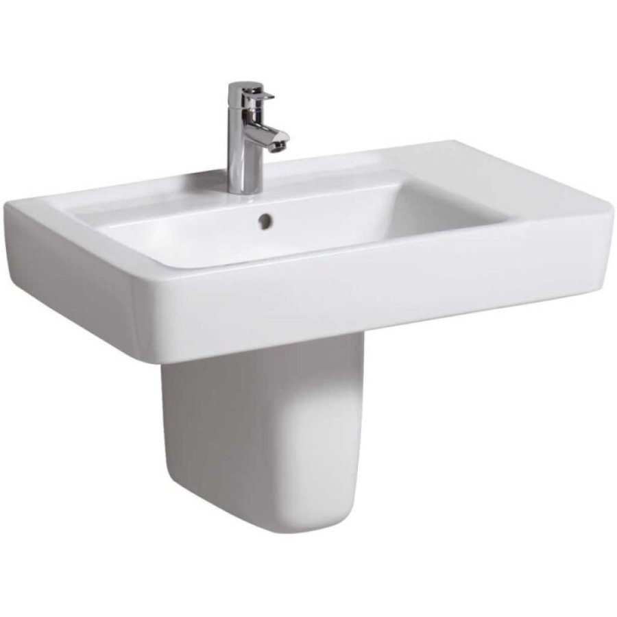 Раковина Geberit Renova Nr. 1 122180000/122175000, 75 см, L/R, керамика, белая