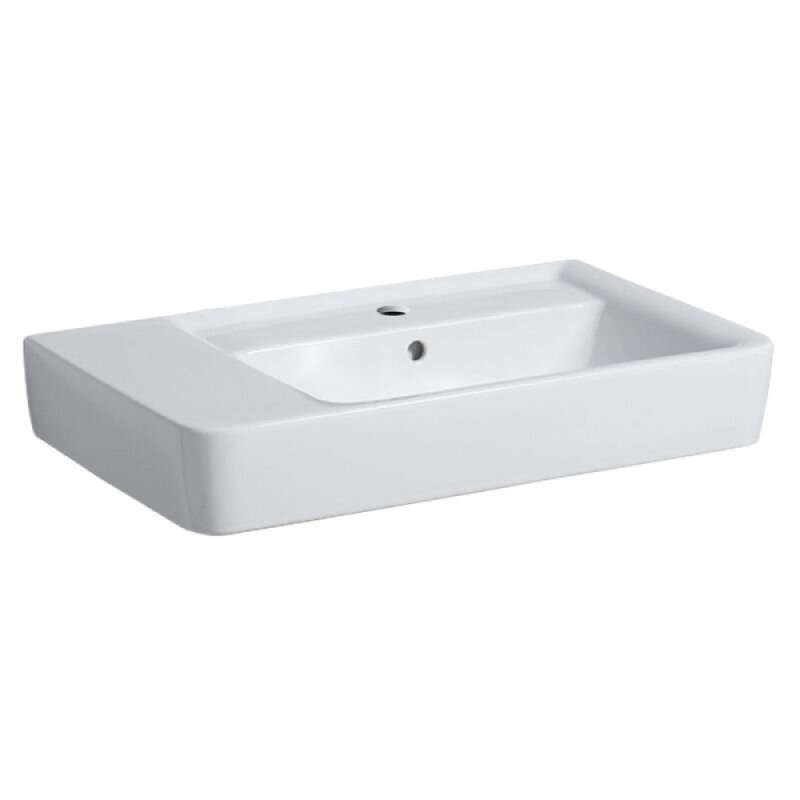 Раковина Geberit Renova Nr. 1 122180000/122175000, 75 см, L/R, керамика, белая