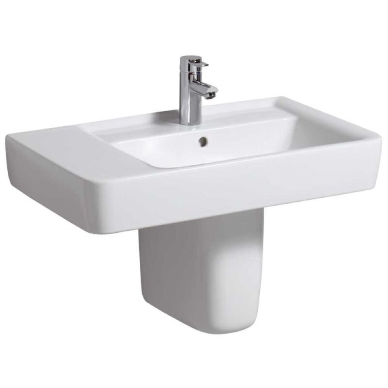 Раковина Geberit Renova Nr. 1 122180000/122175000, 75 см, L/R, керамика, белая