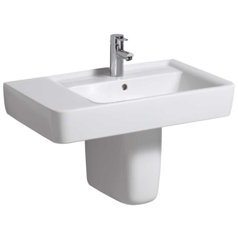Раковина Geberit Renova Nr. 1 122180000/122175000, 75 см, L/R, керамика, белая