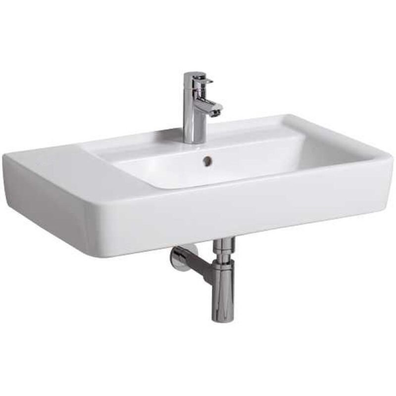 Раковина Geberit Renova Nr. 1 122180000/122175000, 75 см, L/R, керамика, белая