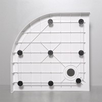Душевой поддон RGW SMC/R-C, 12350499-01, 90 x 90 см, четверть круга, цвет белый