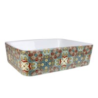 Раковина Bronze de Luxe Cozy, 48 см, цвет белый с рисунком, 1237V