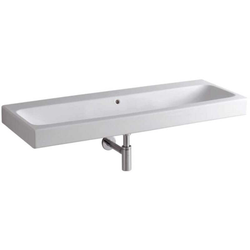 Раковина Geberit iCon 124025000, 120 см, керамика, белая