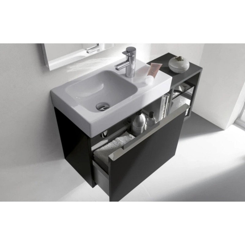 Раковина Geberit iCon 124053000/124153000, 53 см, L/R, xs, керамика, белая