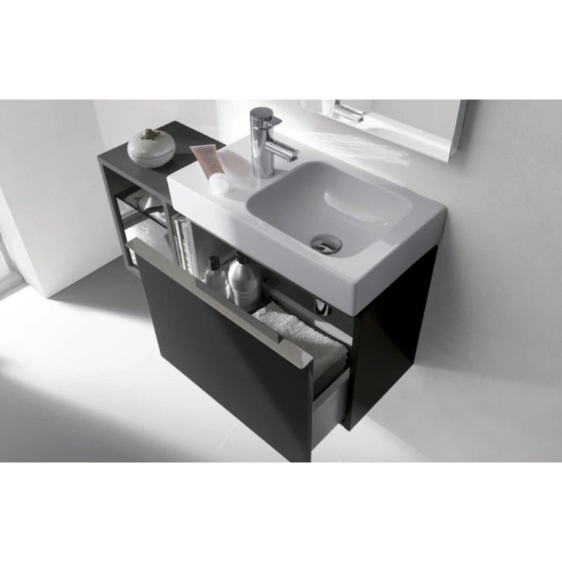 Раковина Geberit iCon 124053000/124153000, 53 см, L/R, xs, керамика, белая