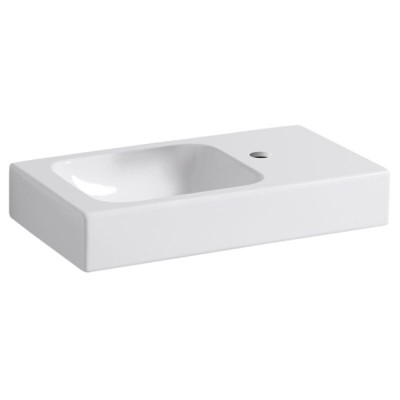 Раковина Geberit iCon 124053000/124153000, 53 см, L/R, xs, керамика, белая