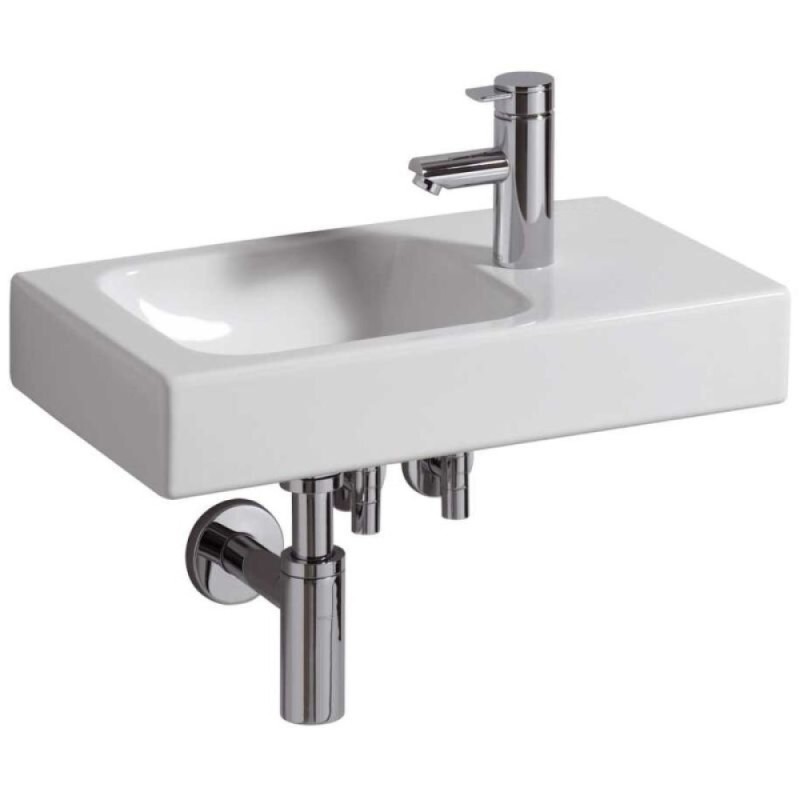 Раковина Geberit iCon 124053000/124153000, 53 см, L/R, xs, керамика, белая