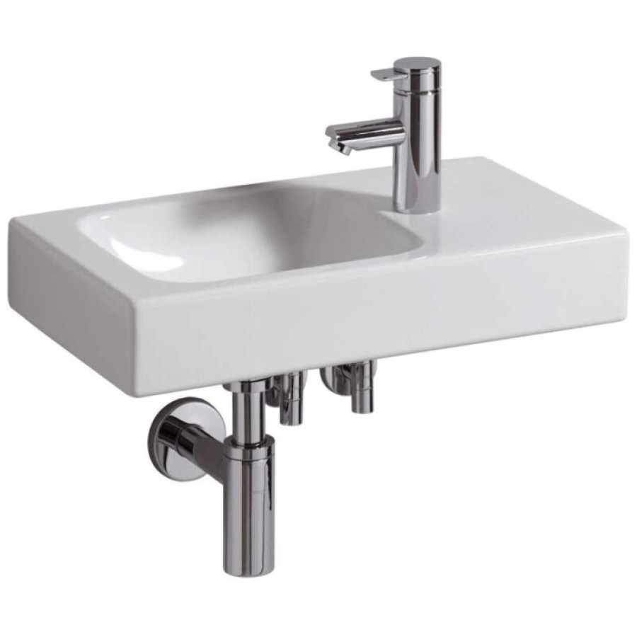 Раковина Geberit iCon 124053000/124153000, 53 см, L/R, xs, керамика, белая