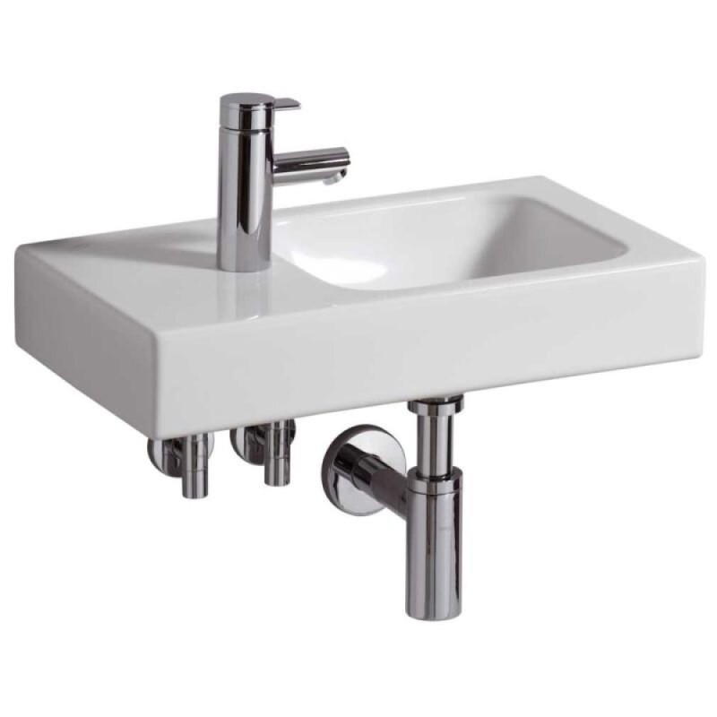 Раковина Geberit iCon 124053000/124153000, 53 см, L/R, xs, керамика, белая