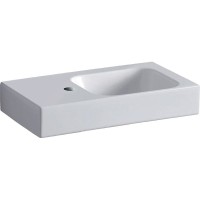 Раковина Geberit iCon 124053000/124153000, 53 см, L/R, xs, керамика, белая