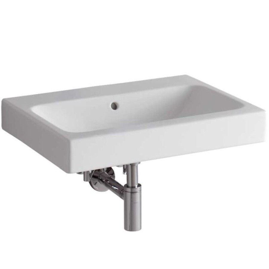Раковина Geberit iCon 124063000, 60 см, фарфор, белая