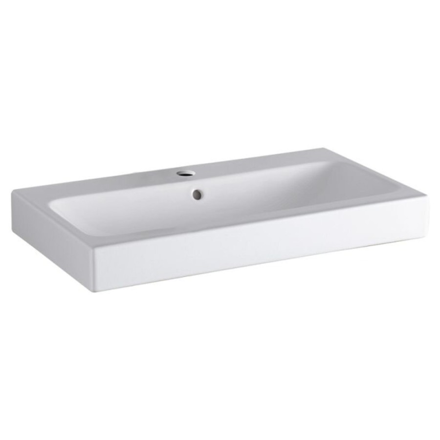Раковина Geberit iCon 124075000, 75 см, керамика, белая