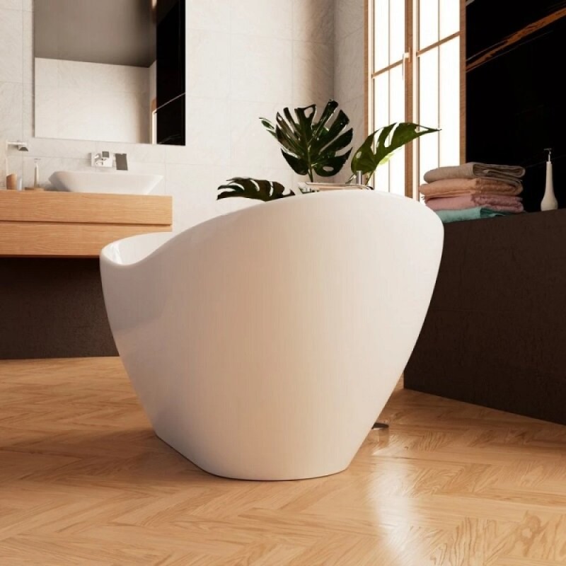 Ванна акриловая Frank F6107, 12519, 170 х 75 см, цвет белый
