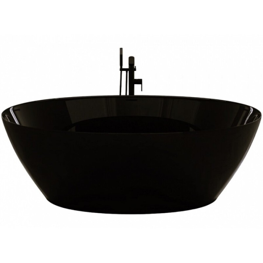 Ванна акриловая Frank F6123, 12527, 170 х 80 см, цвет черный