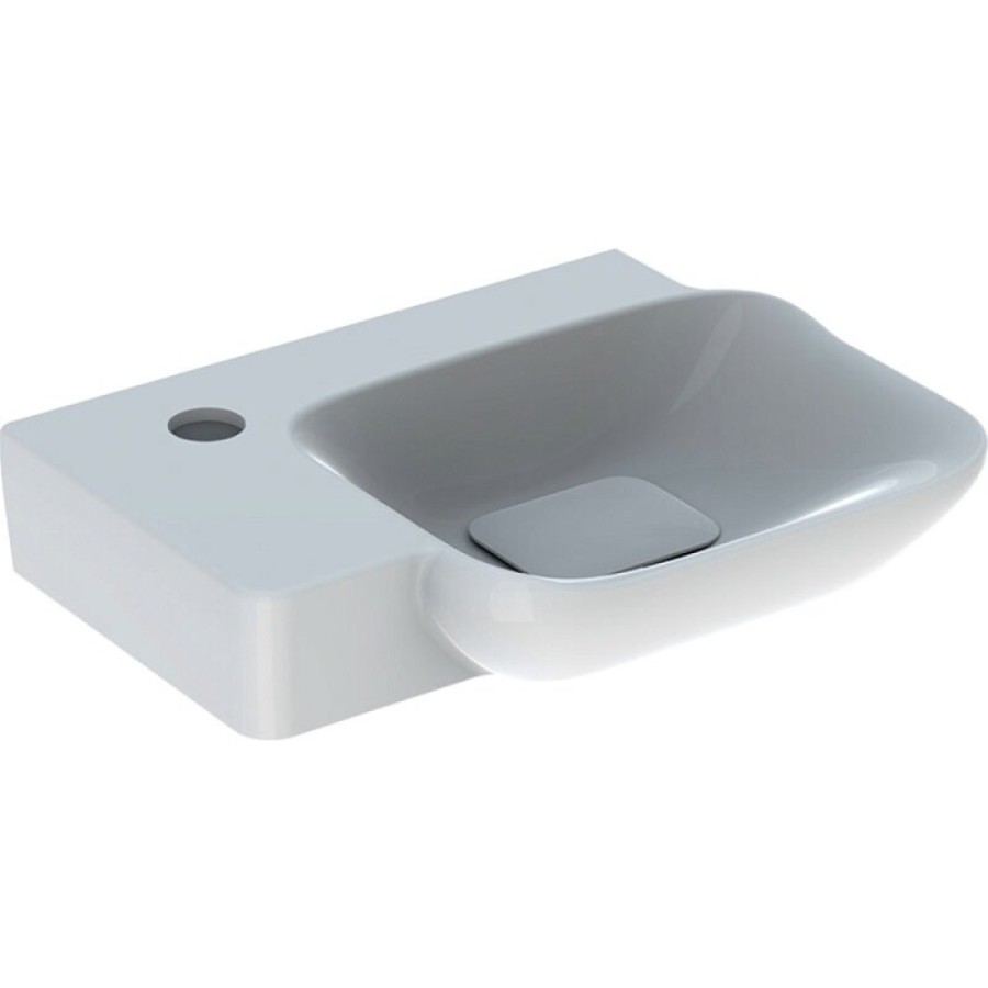Раковина Geberit myDay 125540600/125440600, 40 см, L/R, фарфор, белая