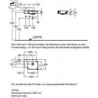 Раковина Geberit myDay 125540600/125440600, 40 см, L/R, фарфор, белая