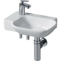 Раковина Geberit myDay 125540600/125440600, 40 см, L/R, фарфор, белая