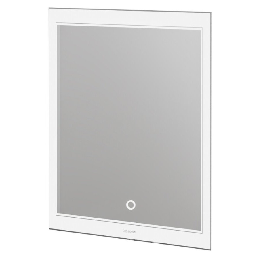 Зеркало Grossman Sirius 60 x 80 см с подсветкой, сенсорный выключатель, 126080