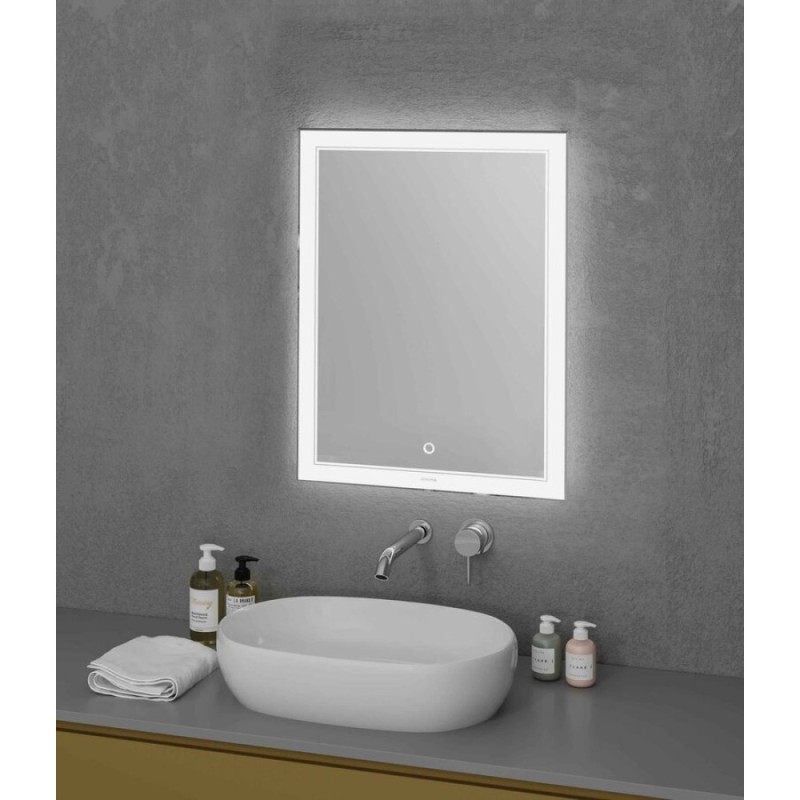 Зеркало Grossman Sirius 60 x 80 см с подсветкой, сенсорный выключатель, 126080