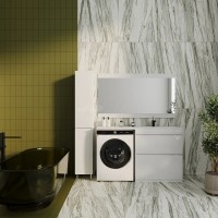Тумба под стиральную машинку на заказ Style Line 60-140 см, напольная/подвесная, мультиколор