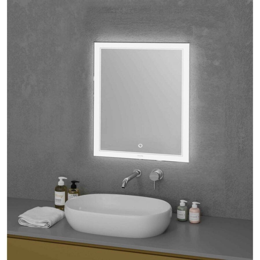 Зеркало Grossman Sirius 70 x 80 см с подсветкой, сенсорный выключатель, 127080