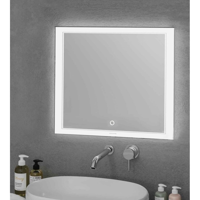 Зеркало Grossman Sirius 80 x 70 см с подсветкой, сенсорный выключатель, 128070