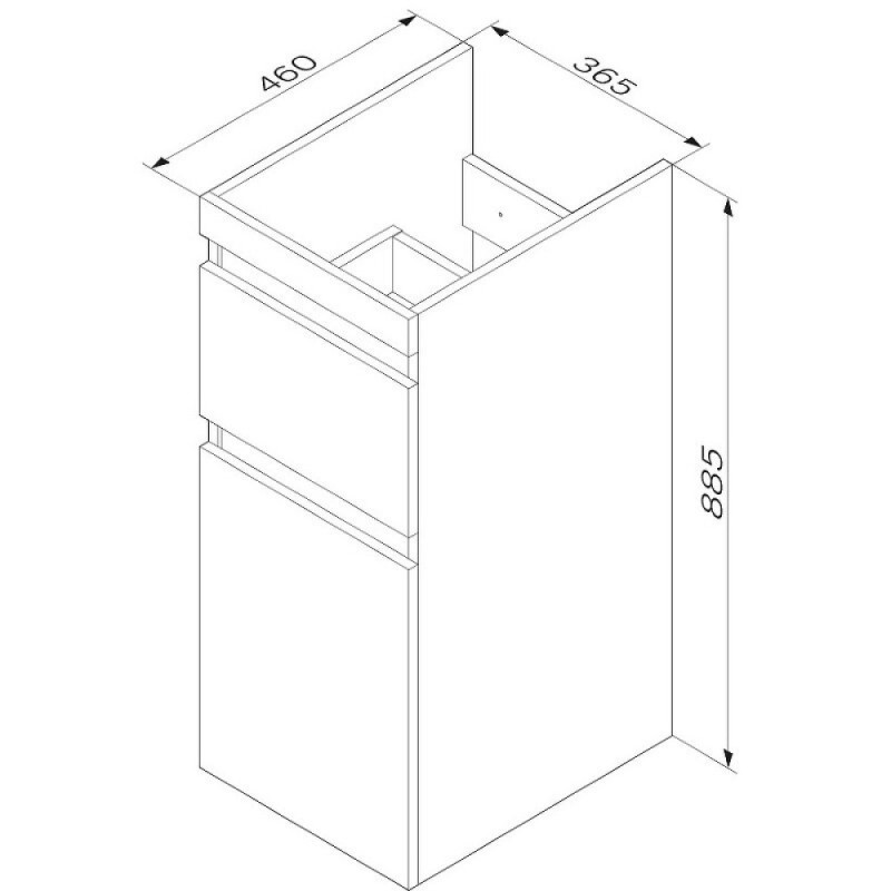Тумба под стиральную машинку на заказ AM.PM X-Joy 70-130 см, напольная/подвесная, мультиколор