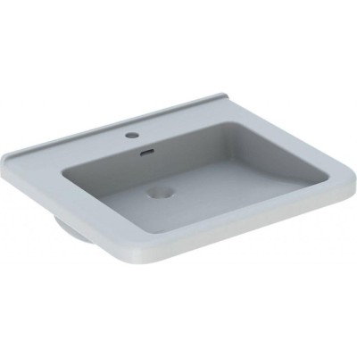 Раковина Geberit Renova Comfort Square 128665000, 65 см, фарфор, белая