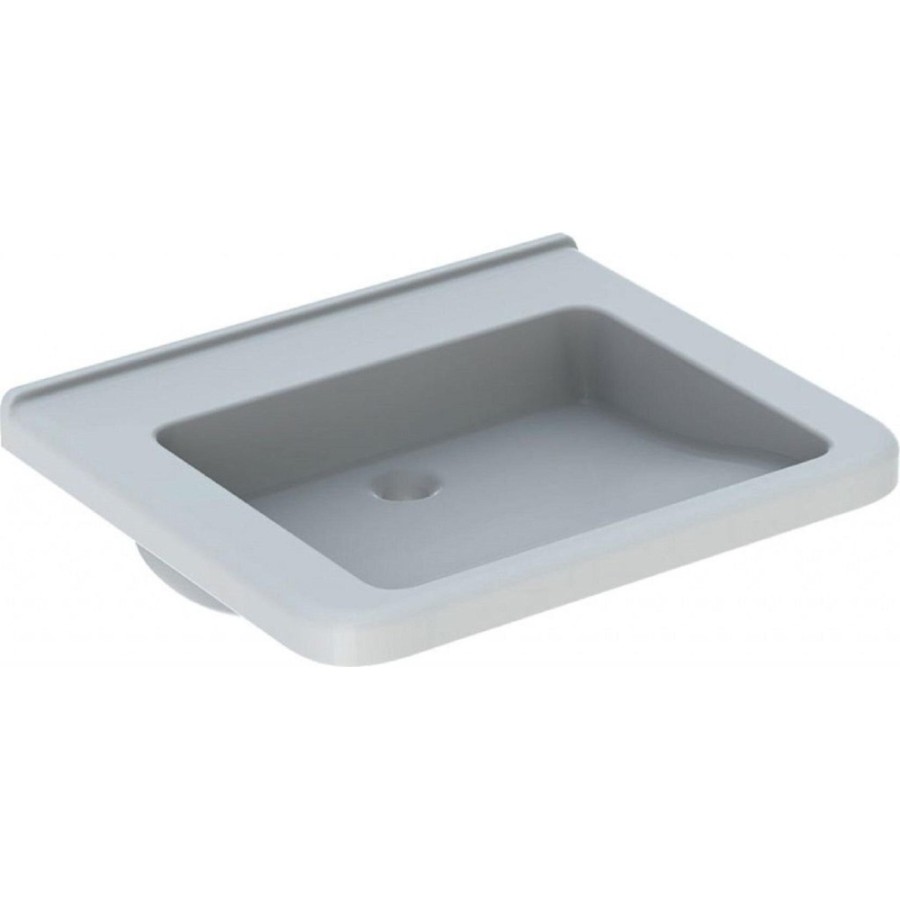 Раковина Geberit Renova Comfort Square 128666000, 65 см, фарфор, белая