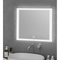 Зеркало Grossman Sirius 90 x 80 см с подсветкой, сенсорный выключатель, 129080