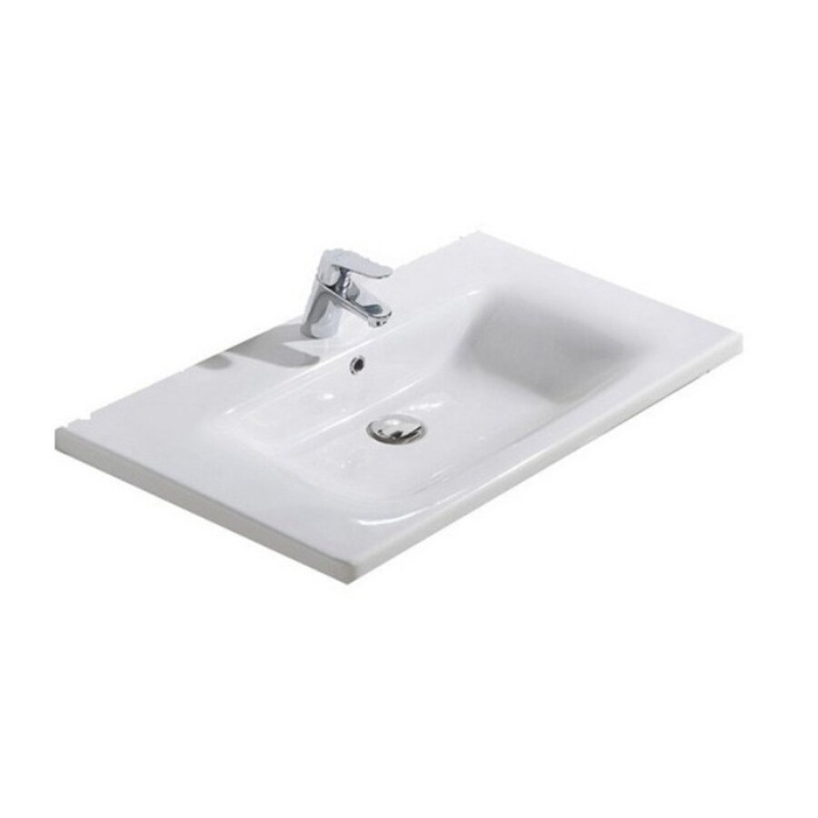 Раковина BelBagno Soft 13080-KL, 80 см, керамика, белый