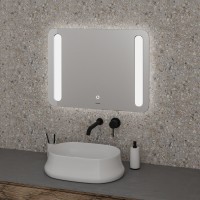 Зеркало Grossman Lara 100 x 80 см с подсветкой, сенсорный выключатель, гравировка, 1310080