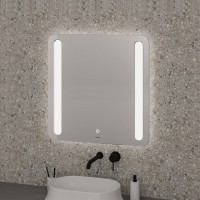 Зеркало Grossman Lara 70 x 70 см с подсветкой, сенсорный выключатель, гравировка, 137070