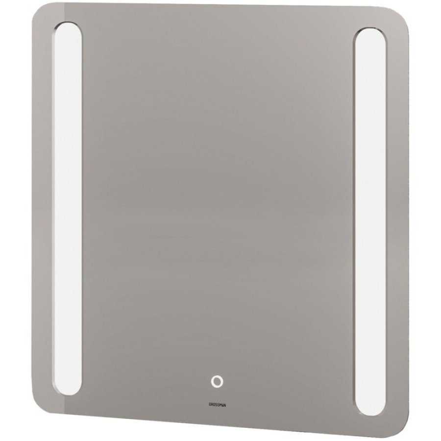 Зеркало Grossman Lara 70 x 80 см с подсветкой, сенсорный выключатель, гравировка, 137080