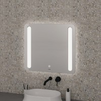 Зеркало Grossman Lara 80 x 70 см с подсветкой, сенсорный выключатель, гравировка, 138070