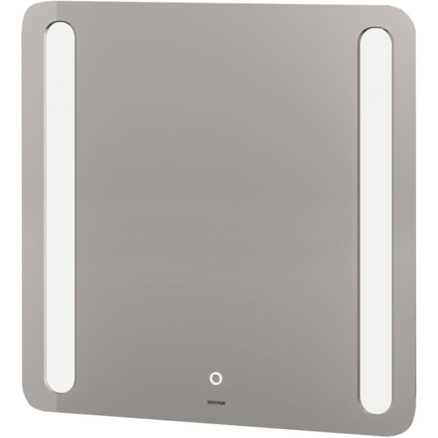 Зеркало Grossman Lara 80 x 80 см с подсветкой, сенсорный выключатель, гравировка, 138080