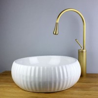 Раковина Bronze de Luxe Эсмеральда, 40 х 40 х 13 см, накладная, белая, 1382W