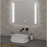 Зеркало Grossman Lara 90 x 80 см с подсветкой, сенсорный выключатель, гравировка, 139080