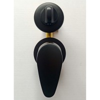Душевая кабина Frank F409/1 Black без крыши 90 х 90 см, средний поддон, стекла прозрачные, профиль черный, 140009