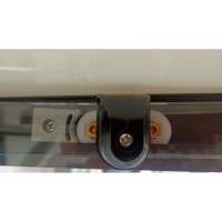Душевая кабина Frank F409/1 Black без крыши 90 х 90 см, средний поддон, стекла прозрачные, профиль черный, 140009
