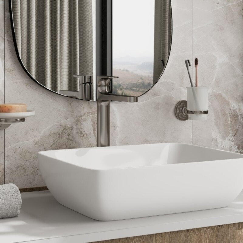 Смеситель для раковины WasserKRAFT Spree, никель, 1403H