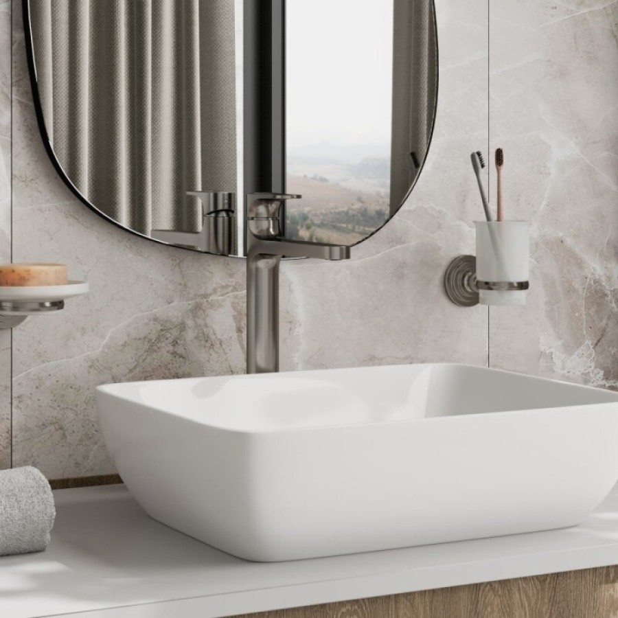 Смеситель для раковины WasserKRAFT Spree, никель, 1403H