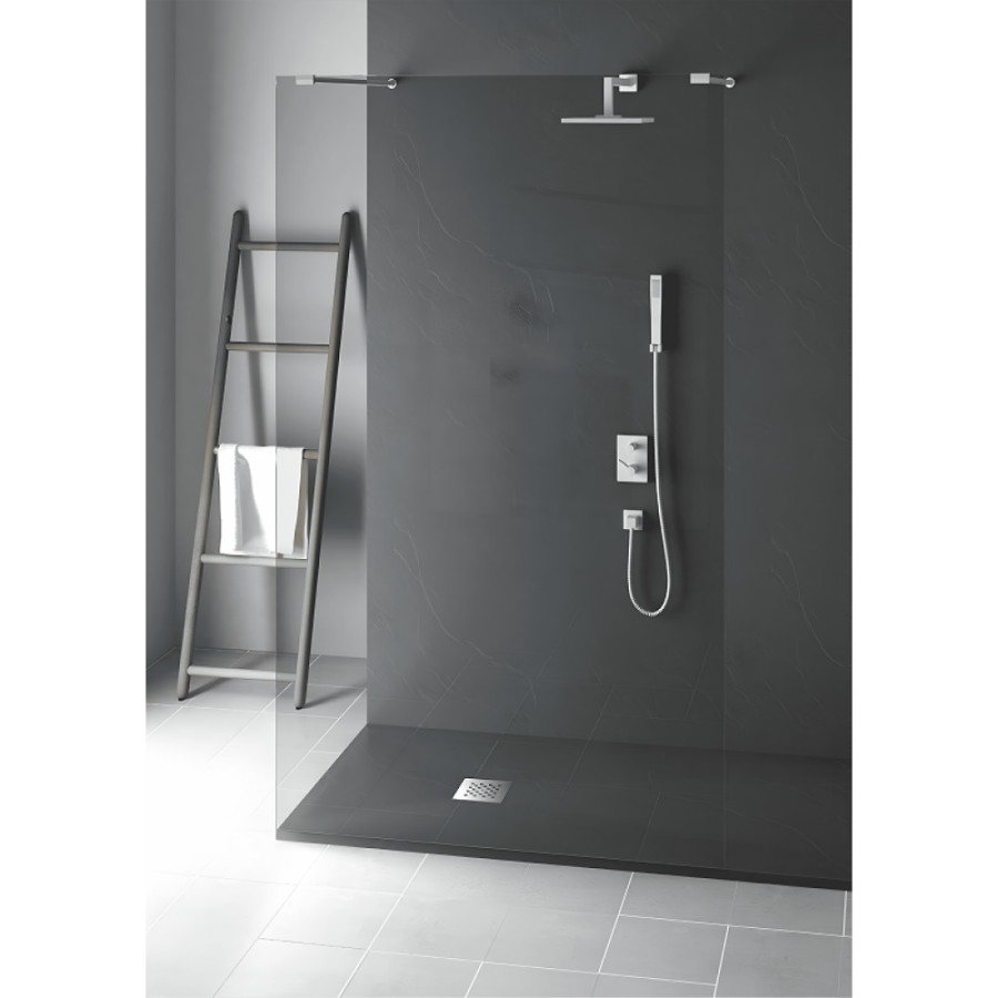 Душевой поддон RGW Stone Tray-G, 14152810-02-11, 80 x 100 см, прямоугольный, из искусственного камня, серый