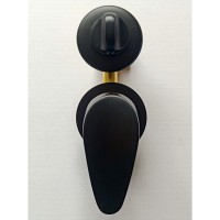Душевая кабина Frank F412/1 R Black, 120 х 80 см, средний поддон, стекла прозрачные, профиль черный, 145009