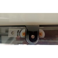 Душевая кабина Frank F412/1 R Black, 120 х 80 см, средний поддон, стекла прозрачные, профиль черный, 145009