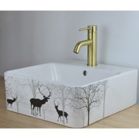 Смеситель для раковины Bronze de Luxe Scandi 1451BR, бронза