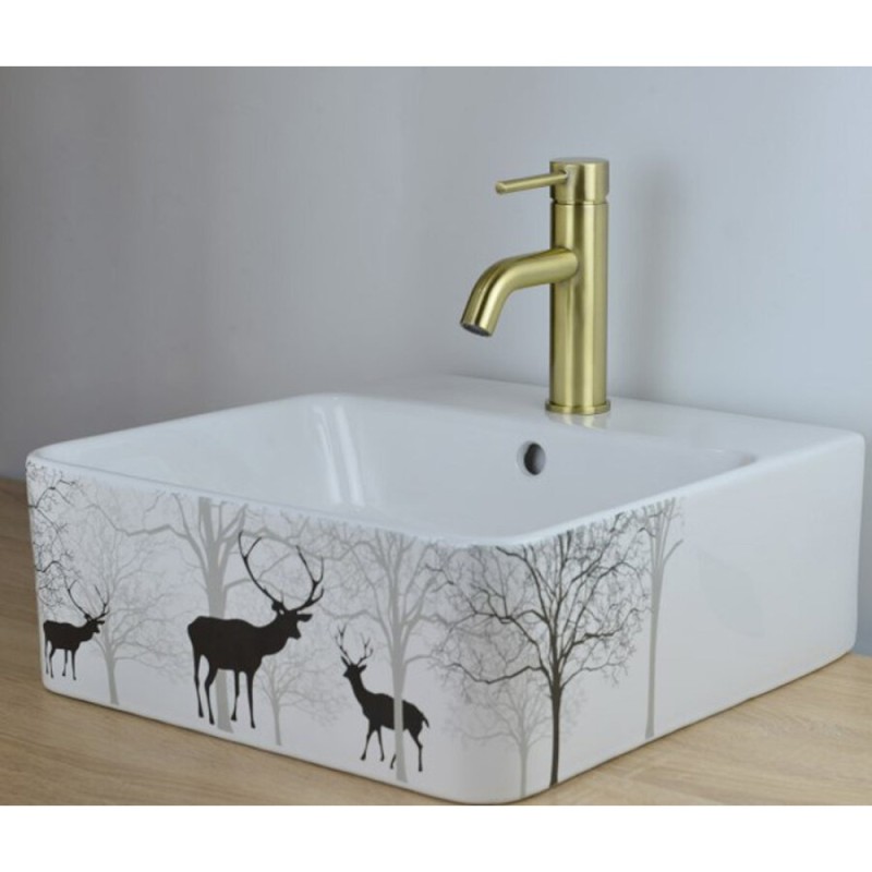 Смеситель для раковины Bronze de Luxe Scandi 1451BR, бронза