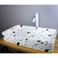 Смеситель для раковины Bronze de Luxe Scandi 1452W, белый глянцевый