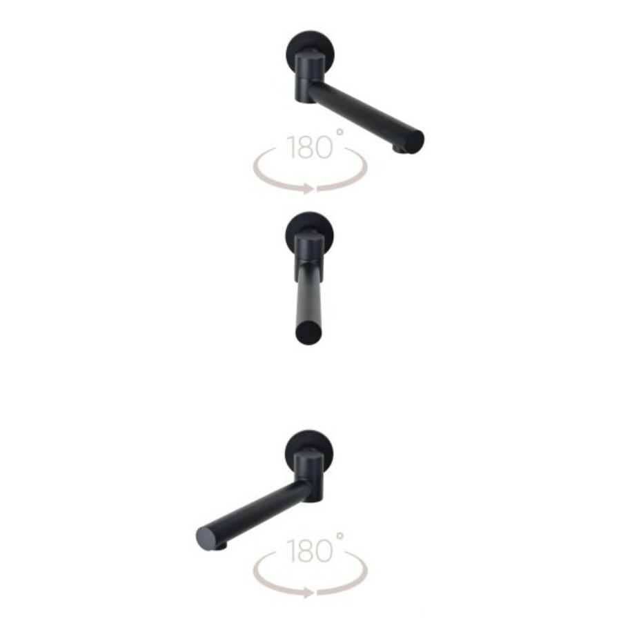 Душевая система Bronze De Luxe Scandi 14582-501B, с изливом, черный